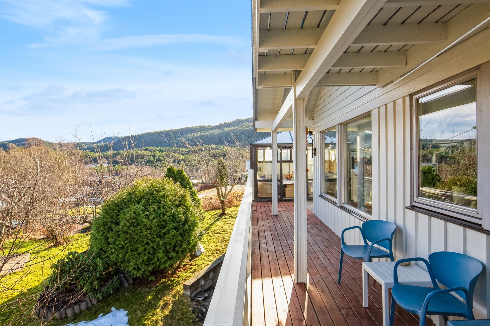 Terrassen går hele veien rundt Galleribilde