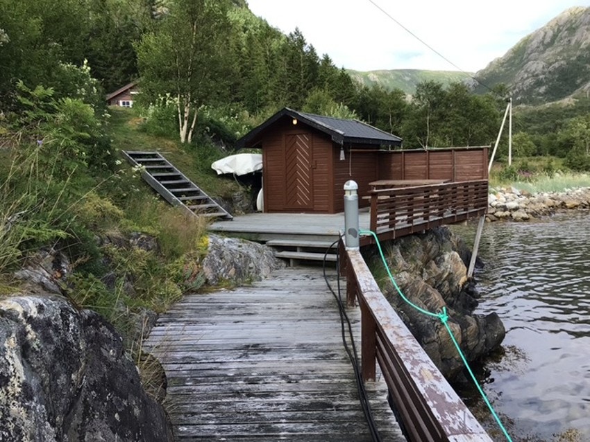 Bryggen har flere nivå og mulighet for å innrede i flere soner med for eksempel utemøbler Galleribilde