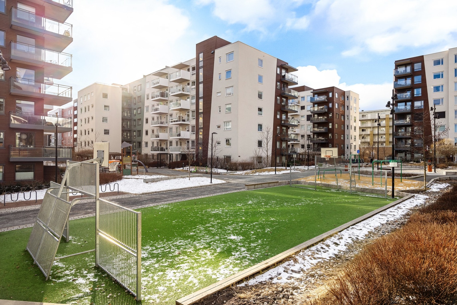 Gartnerkvartalet er det største kvartalet på Løren og har svært innholdsrike fellesarealer! Galleribilde