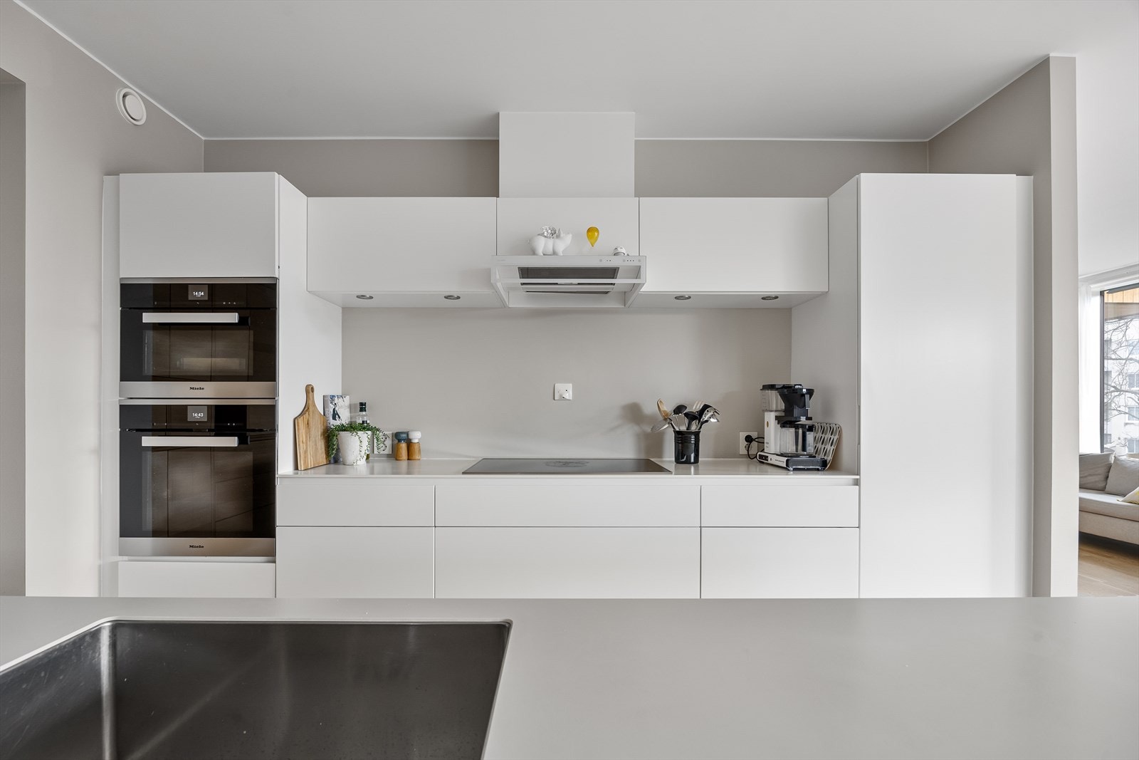 Toppmodeller fra Miele. Alle integrerte hvitevarer medfølger. Galleribilde