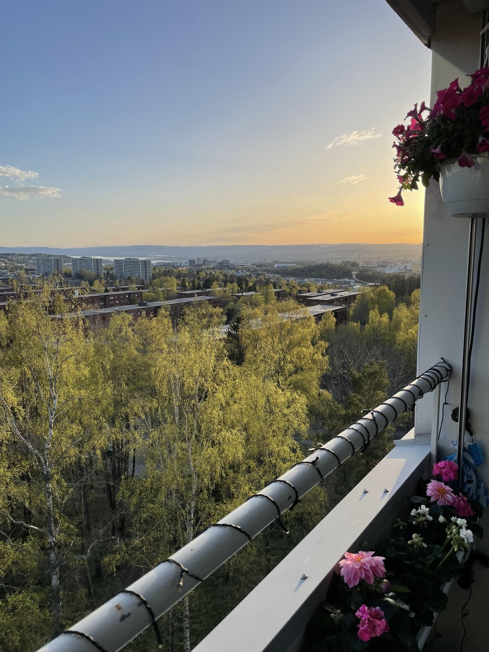 Privat bilde; Utsikt. Det var dessverre tåke på fotodagen så vi forsøker å vise dere hvor flott utsikt det er. Galleribilde