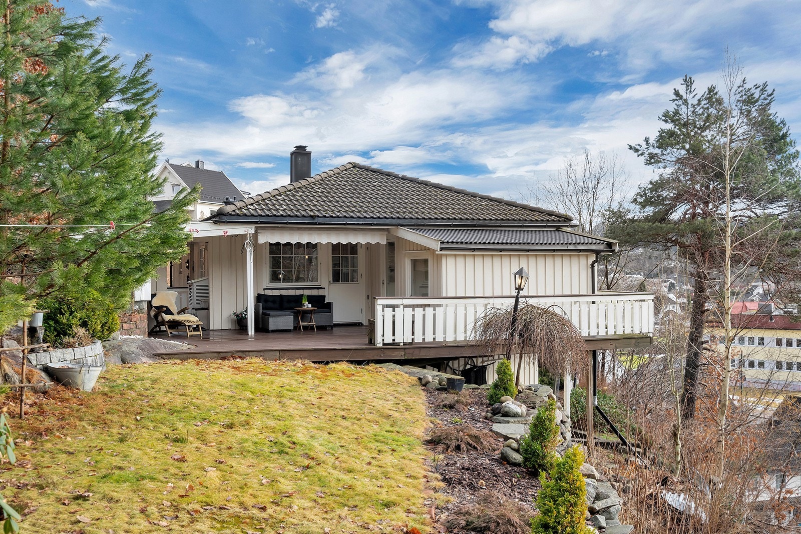 Fasade fra hagen Galleribilde