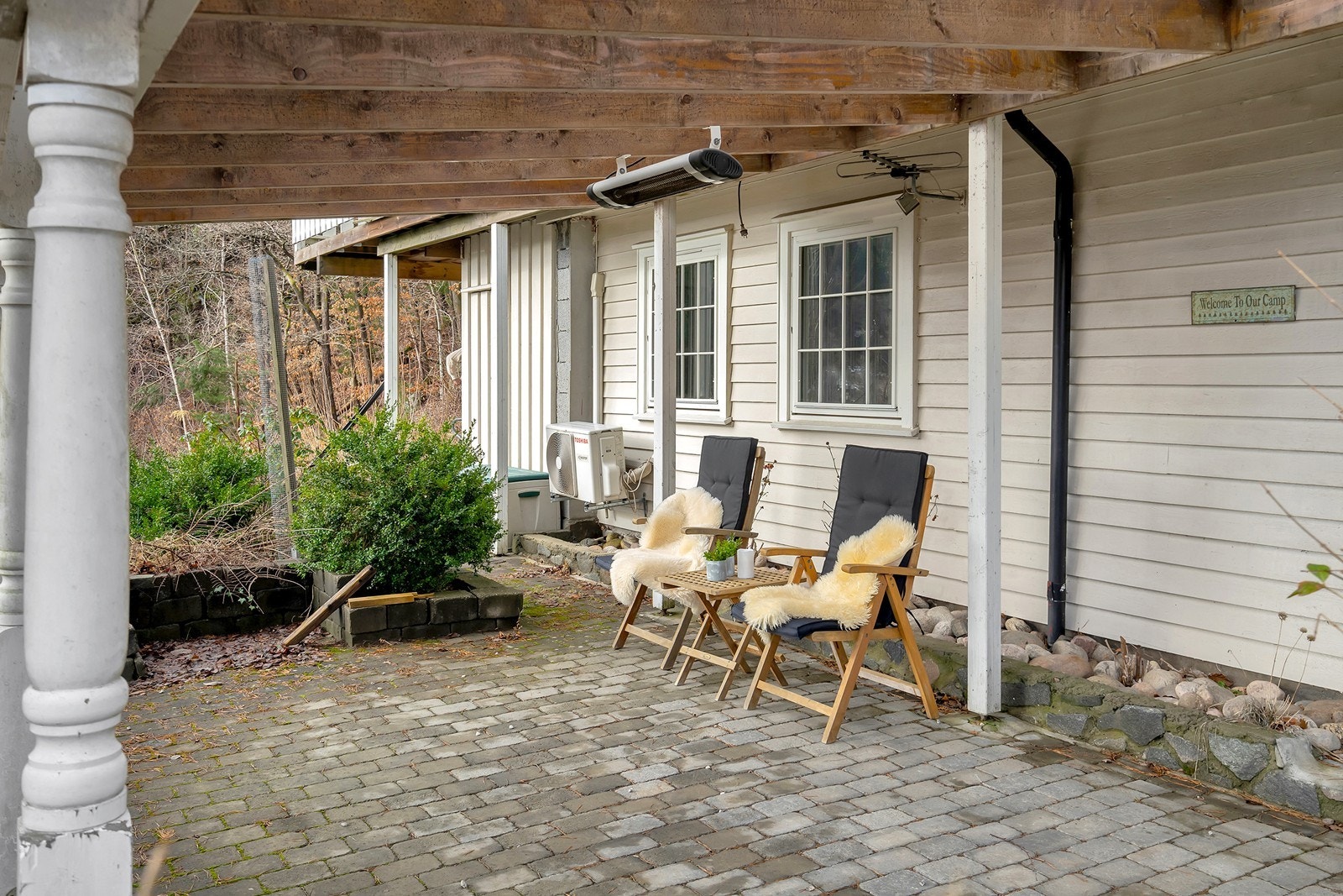 Utendørs sitteplass fra hybel Galleribilde