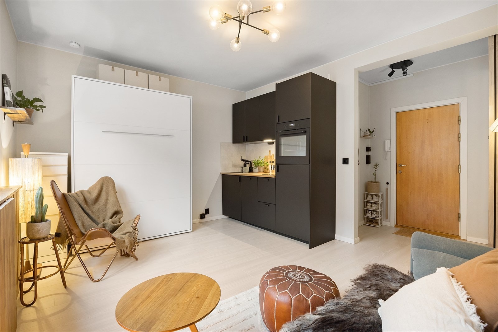 Arealeffektiv og lekker 1-roms med attraktiv og sentral beliggenhet på Torshov/Grünerløkka! Galleribilde