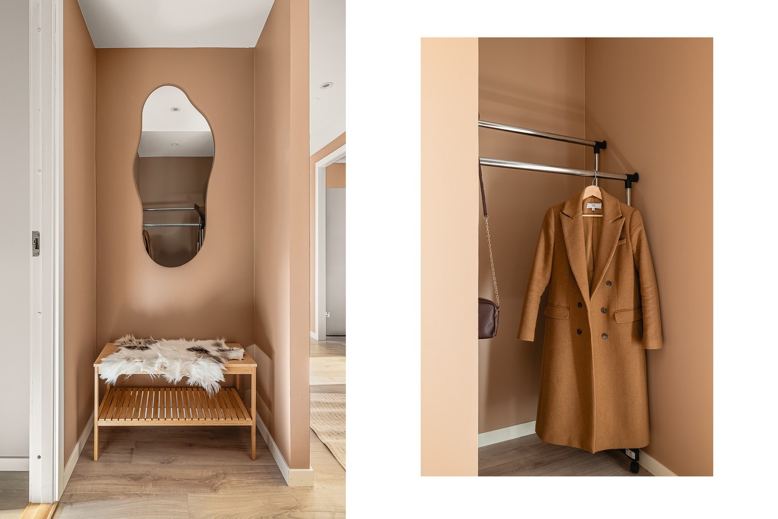 God plass til å henge fra seg sko og yttertøy Galleribilde