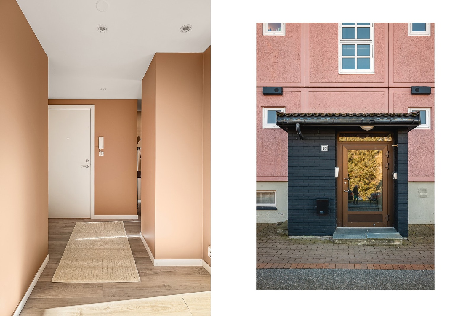 Lyst og pent inngangsparti Galleribilde