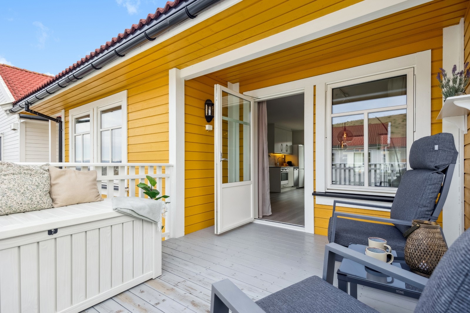 Veranda er et flott sted å nyte finværsdager. Galleribilde