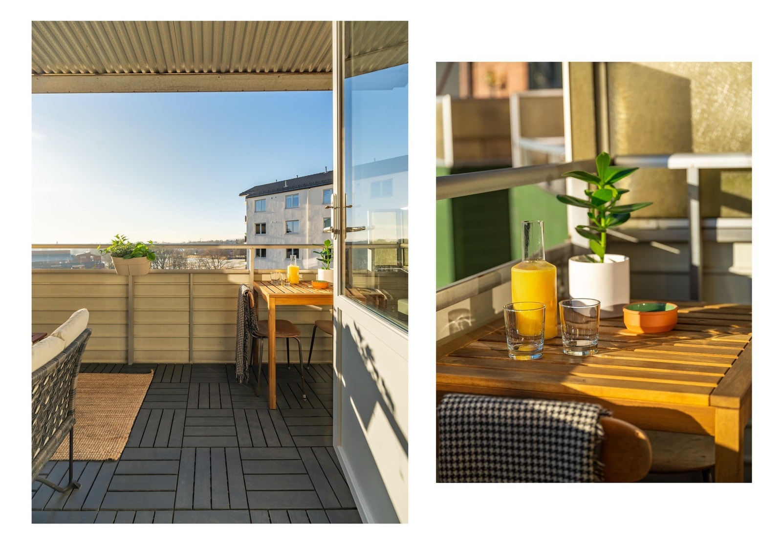 Leiligheten har en stor og fin balkong på hele 7 kvm. Galleribilde