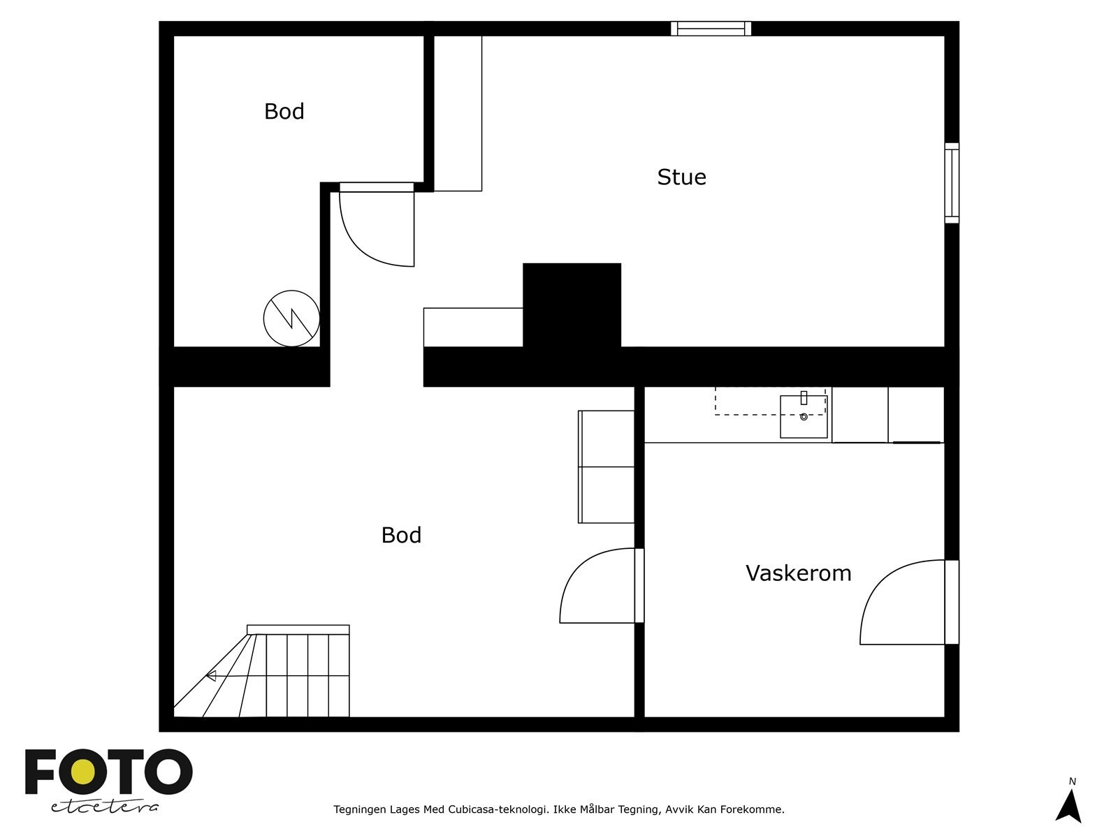 Veiledende plantegninger kjeller - Ikke målbar. Galleribilde