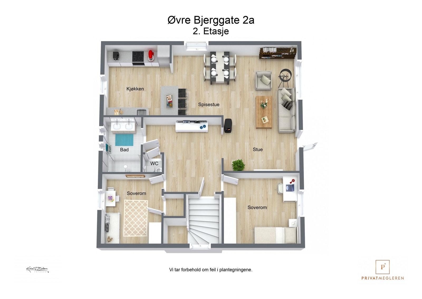 Plantegning hovedetasjen Galleribilde