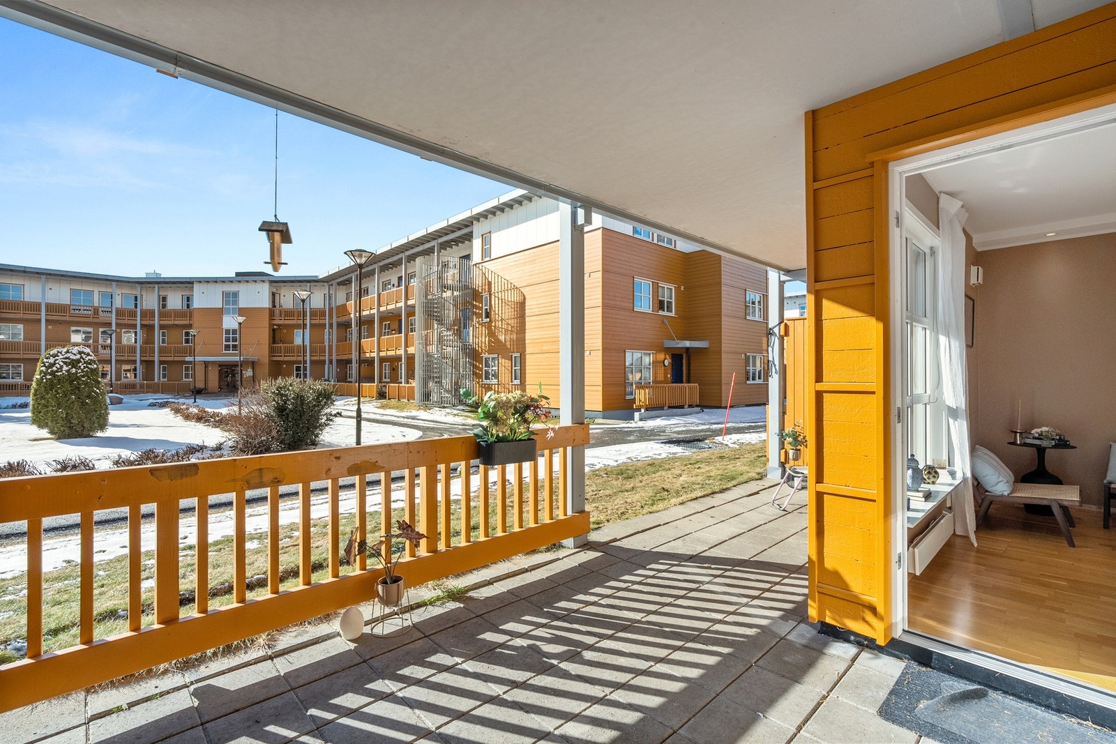 Dette er en hyggelig uteplass hvor du kan trekke deg tilbake. Galleribilde