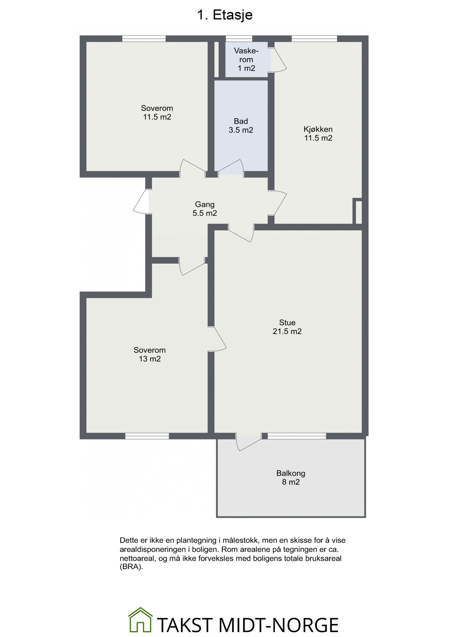 plankisse_Udbyes gate, 1 etasje Galleribilde