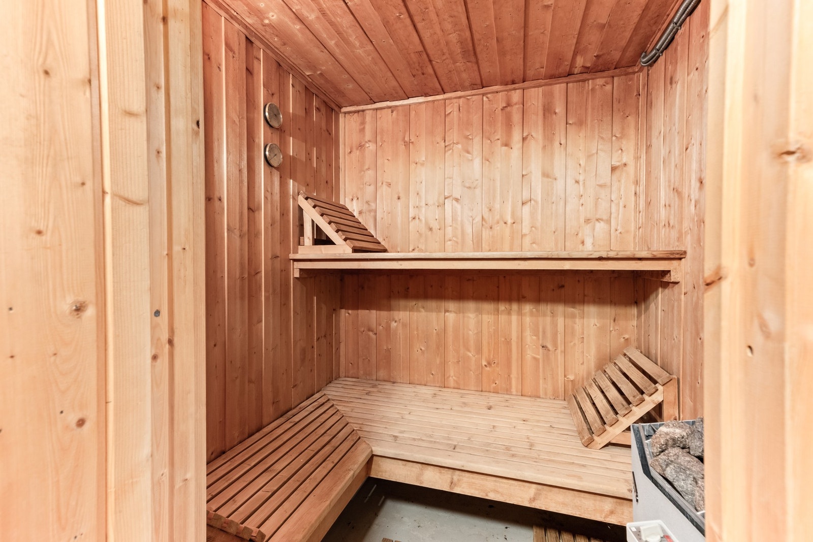 Felles badstue for beboerne. Galleribilde