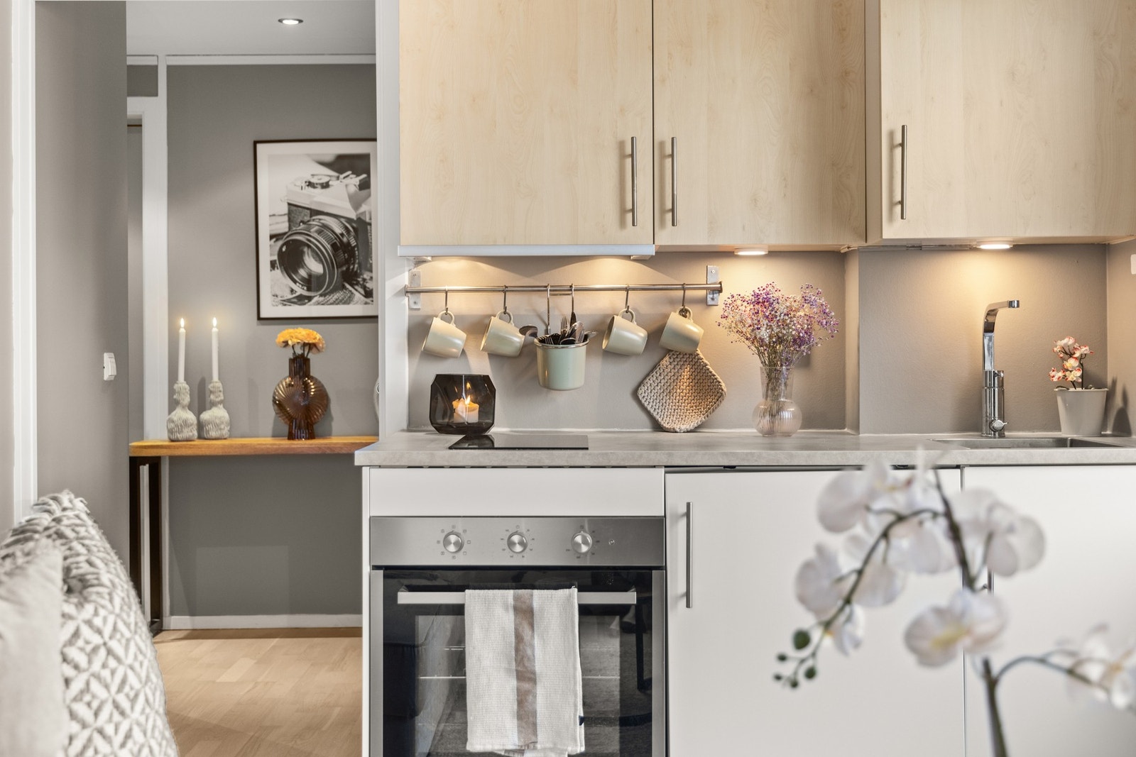 Belysning under overskap Galleribilde