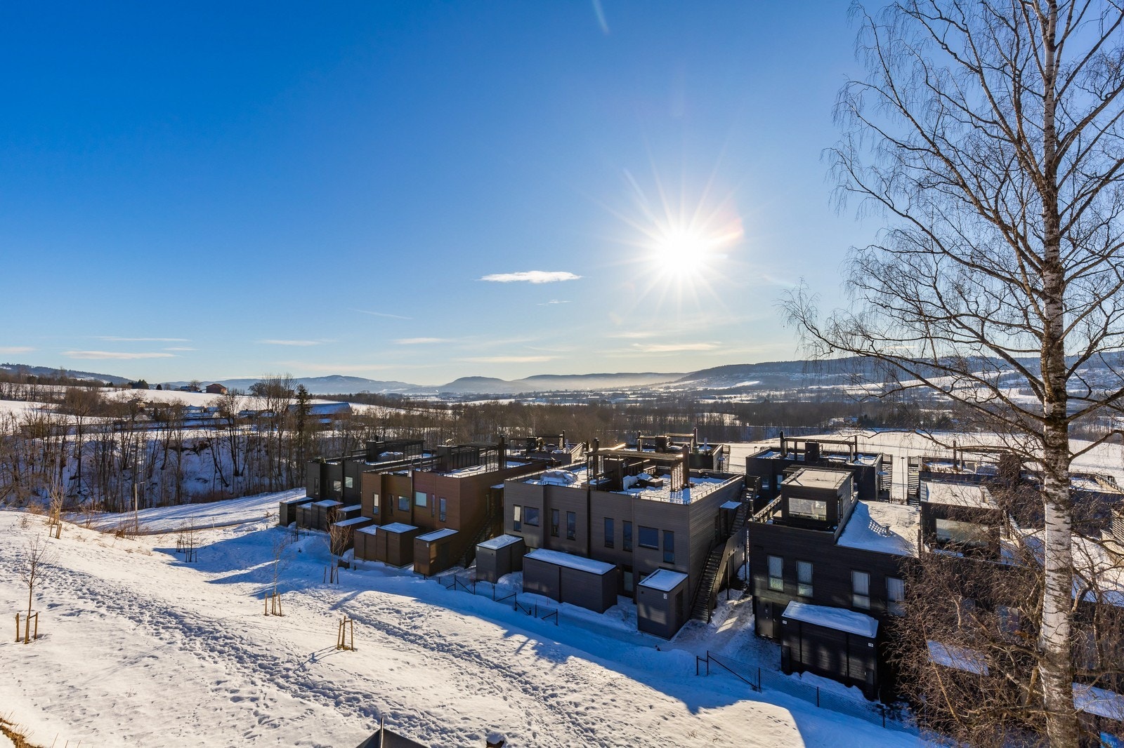 God utsikt og flotte solforhold Galleribilde