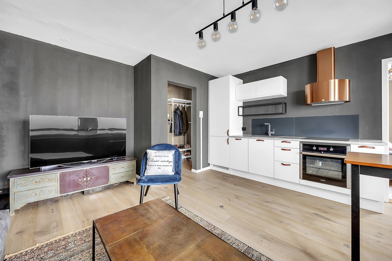 Gulvvarme i stuen og i gangen. Galleribilde