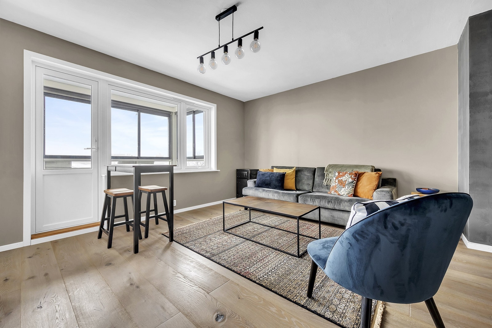 Boligen har en svært praktisk og smart arealutnyttelse. Galleribilde