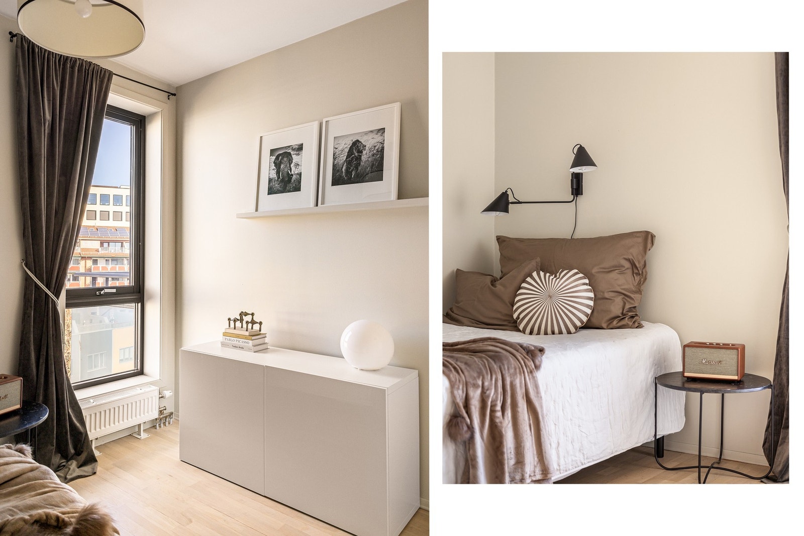 "gulv-til-tak" vinduer på alle rommene slipper inn herlig naturlig lys. Galleribilde