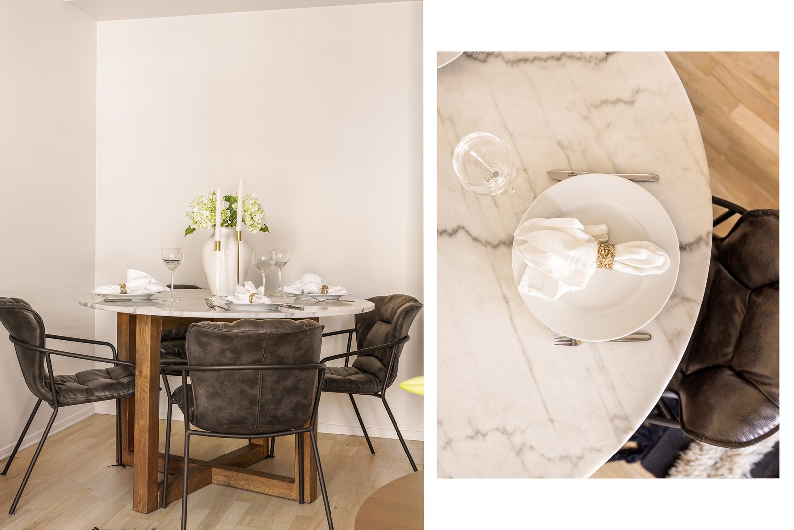 Plass til spisebord i stuen. Galleribilde