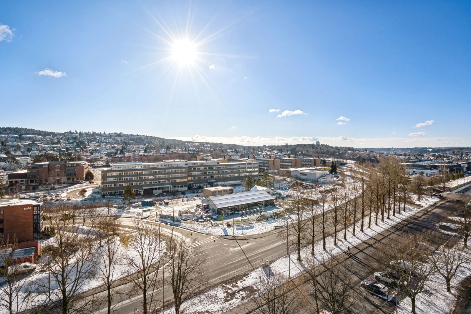Utsikt fra balkongen Galleribilde