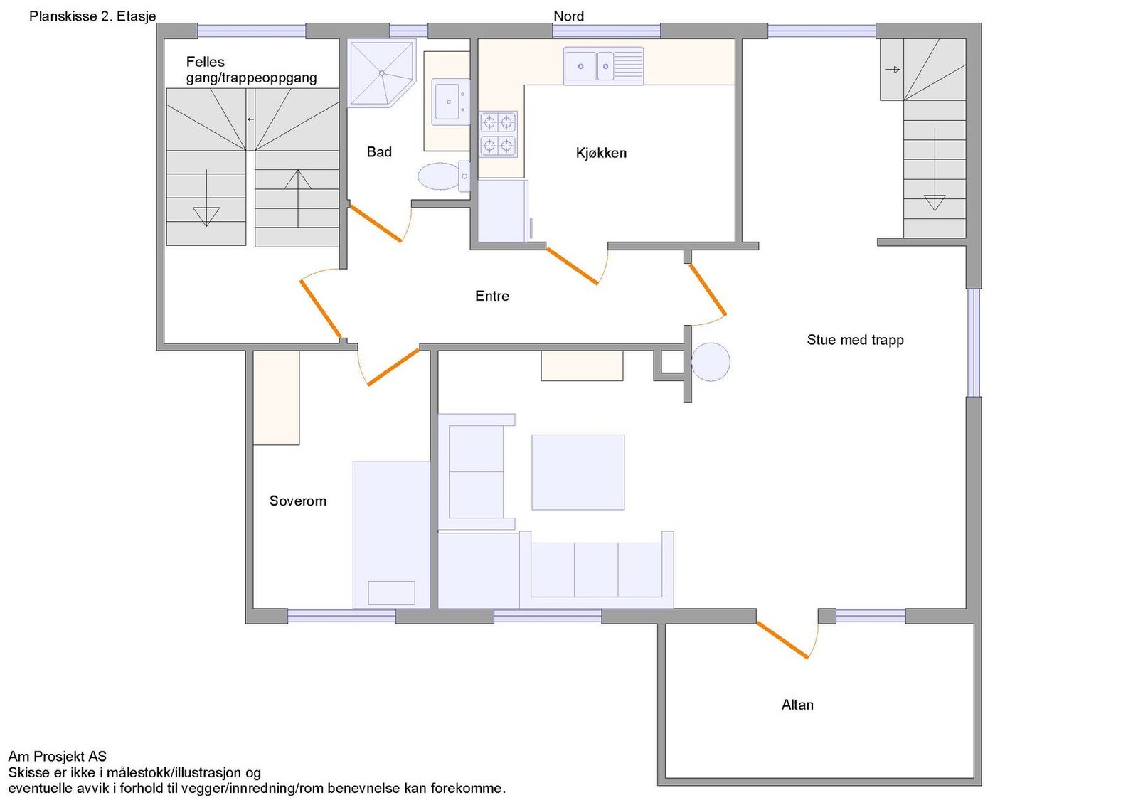 Planskisse Galleribilde