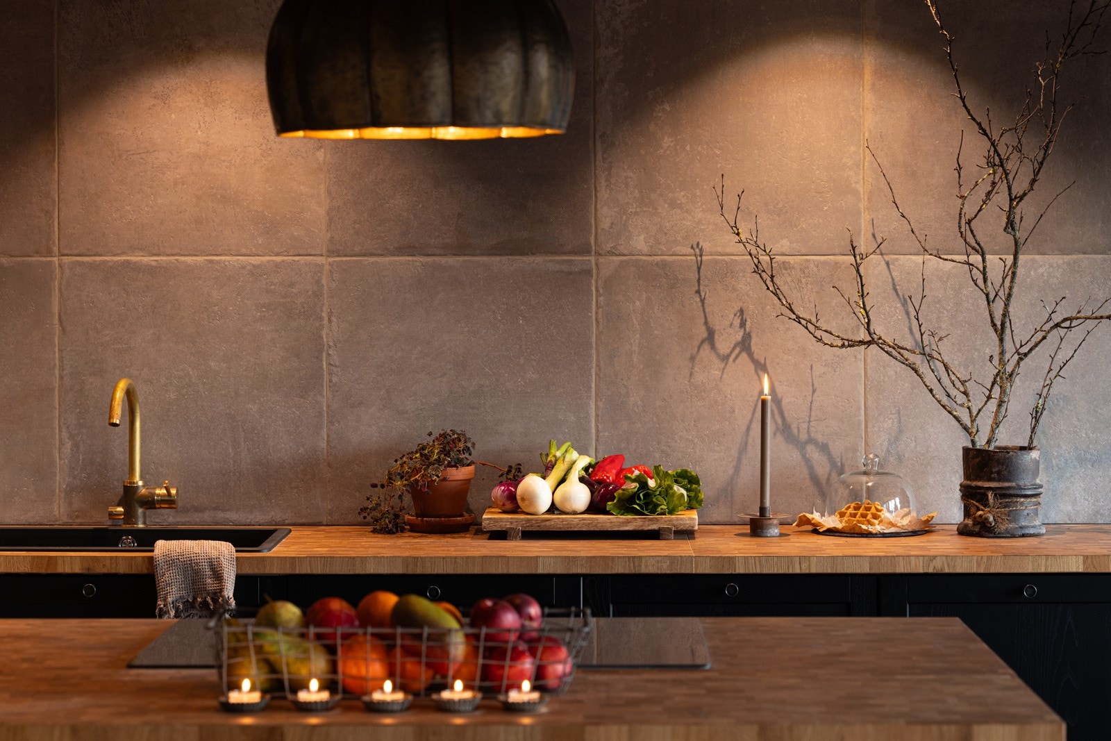 Detaljer fra det flotte kjøkkenet Galleribilde