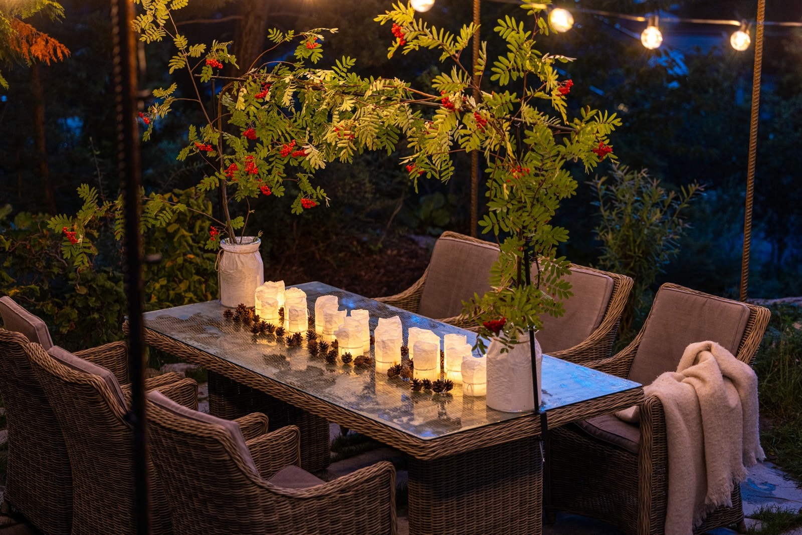 Stemningsfullt i kveldsmørket. Galleribilde