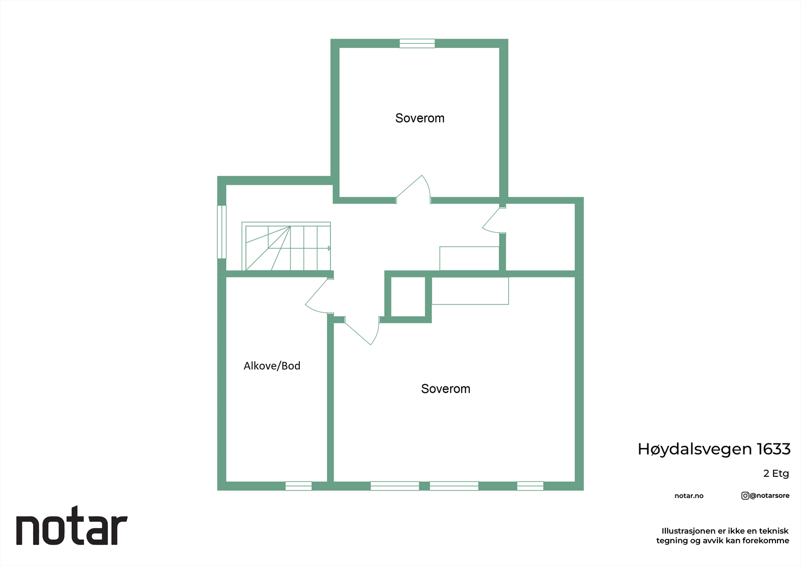 Plantegning - andre etasje Galleribilde