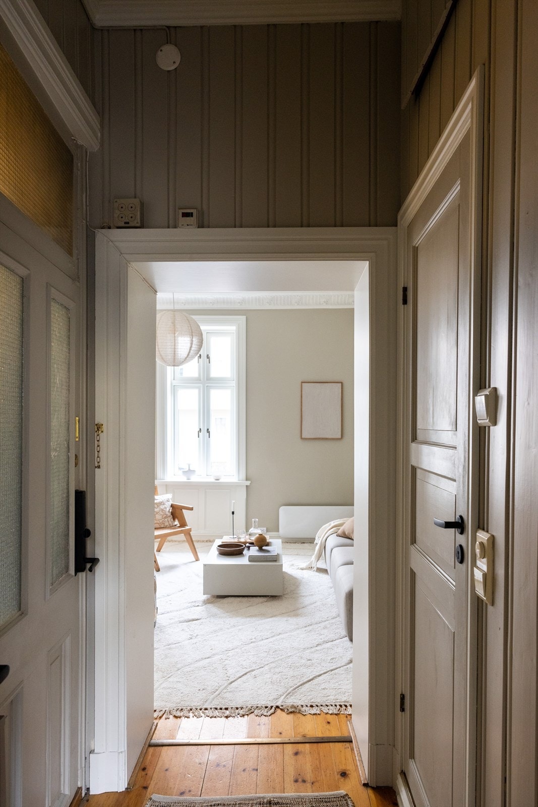 Gang med klassiske detaljer. Galleribilde