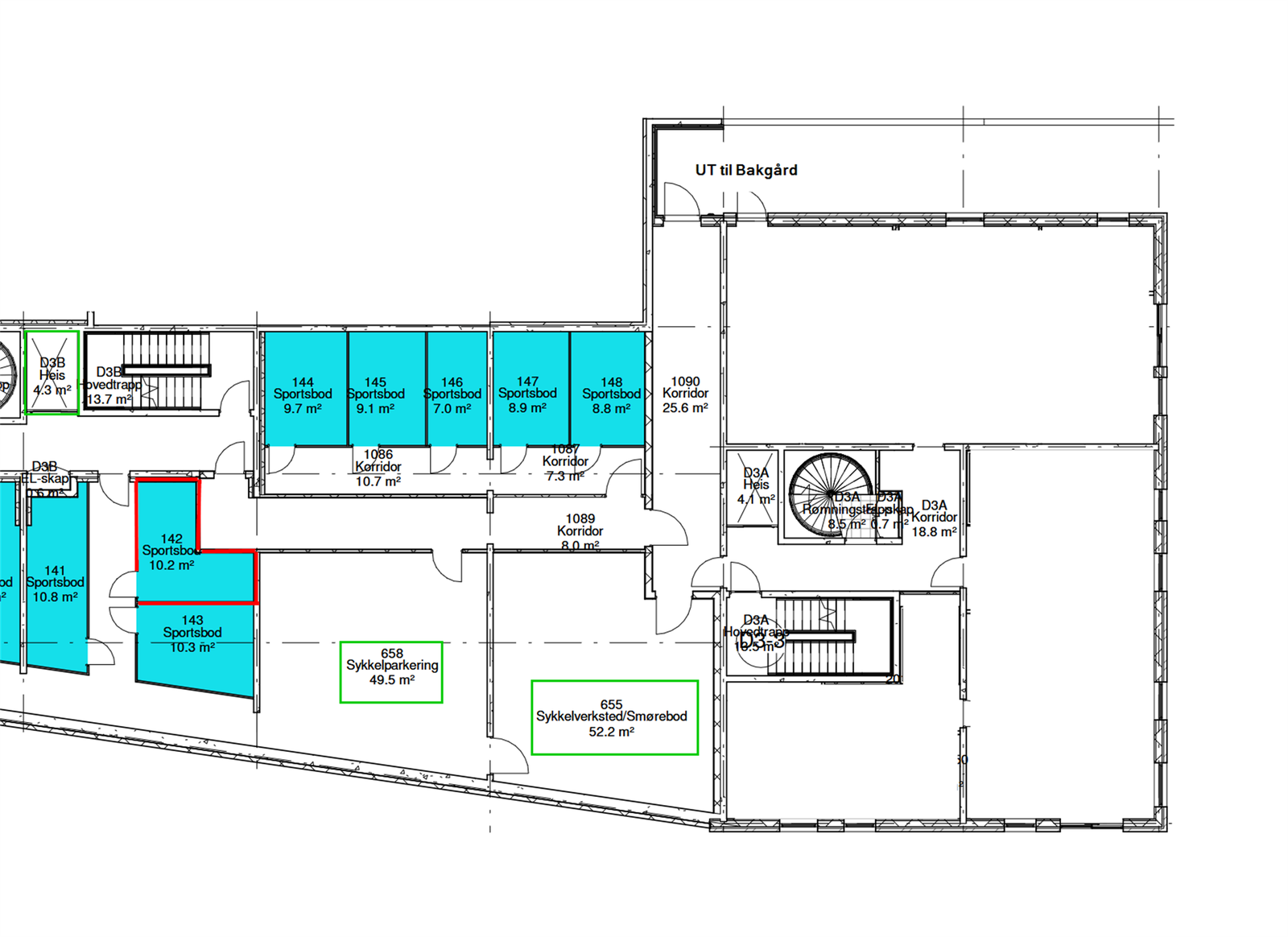 Boden er markert med rød ramme Galleribilde