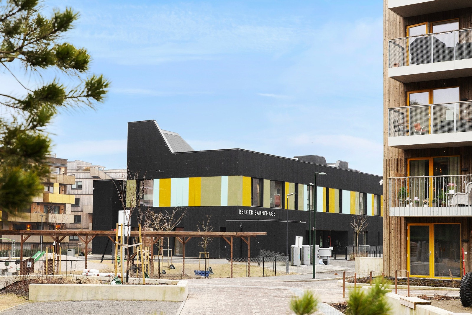 Berger barnehage ligger i underkant av 5 minutters gåtur unna. Galleribilde