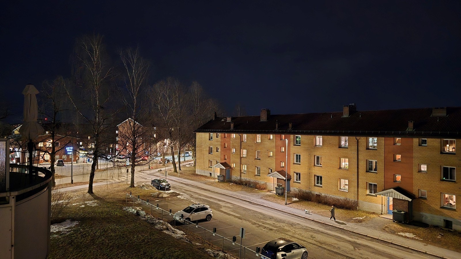 Utsikt fra balkongen kveldstid Galleribilde