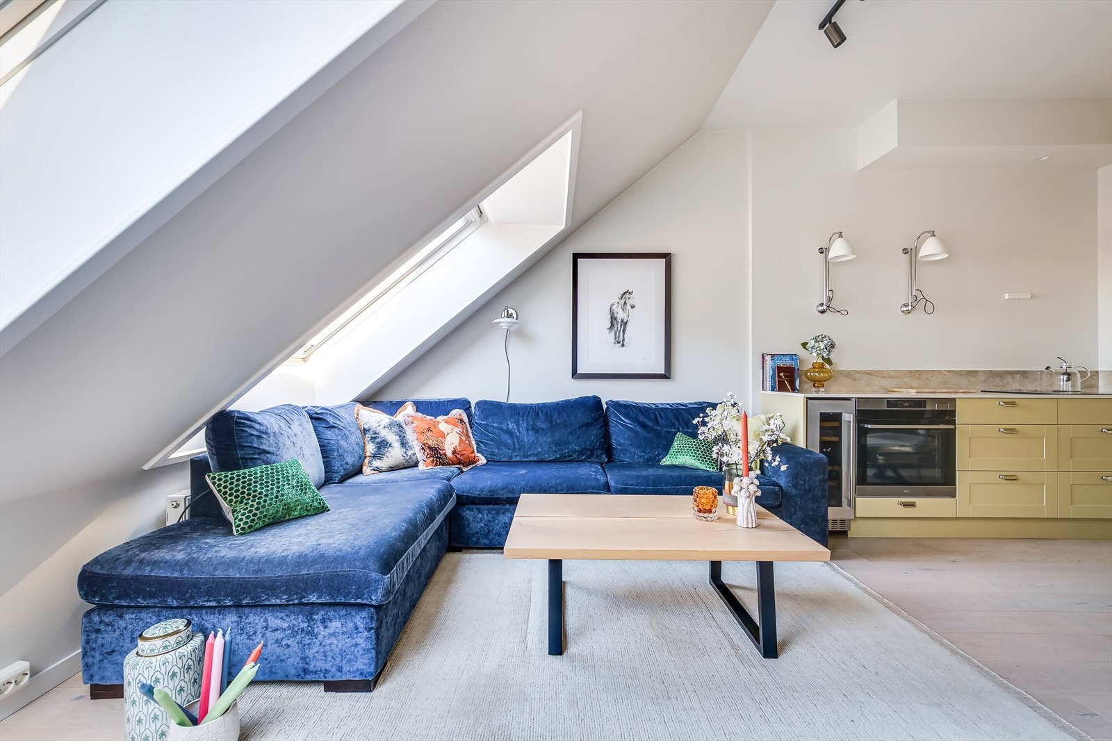 De moderne fargepalettene vil gjøre det enkelt å innrede med ønsket interiør. Galleribilde