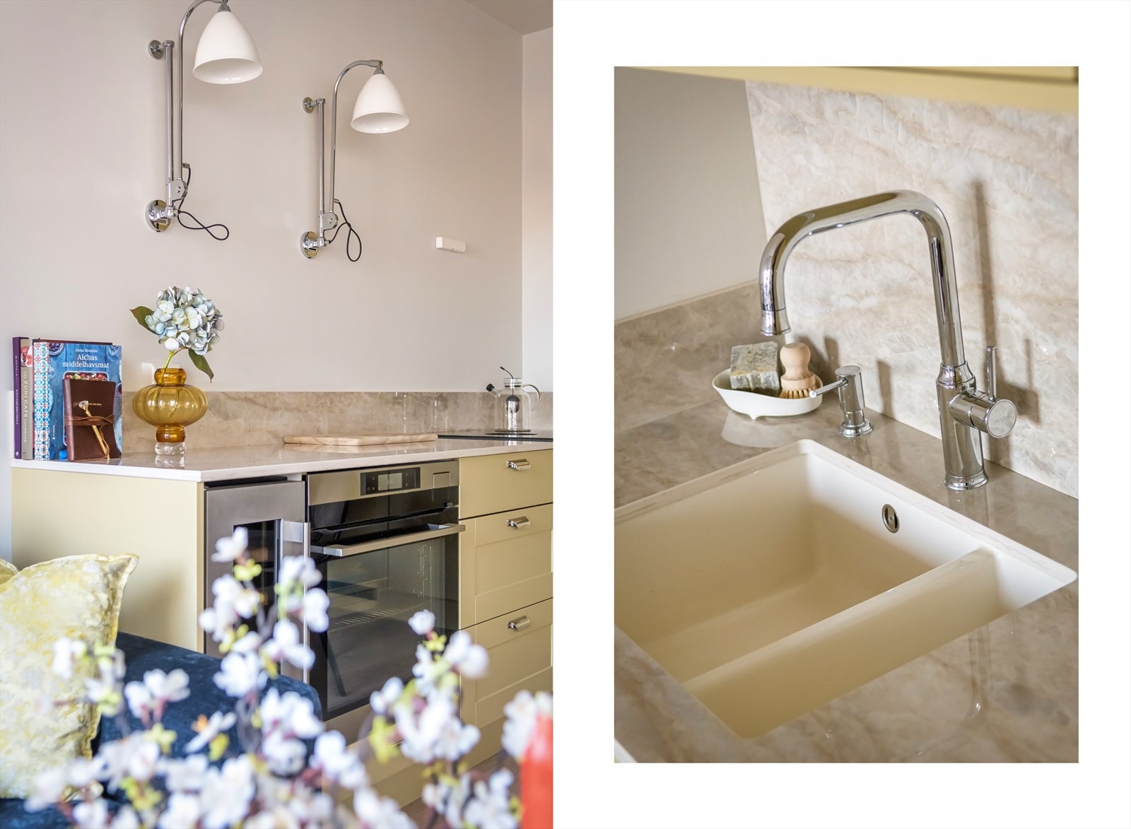 Slitesterk, kjeramisk benkeplate i dekton, enkel rengjøring og tåler høy varme. Galleribilde