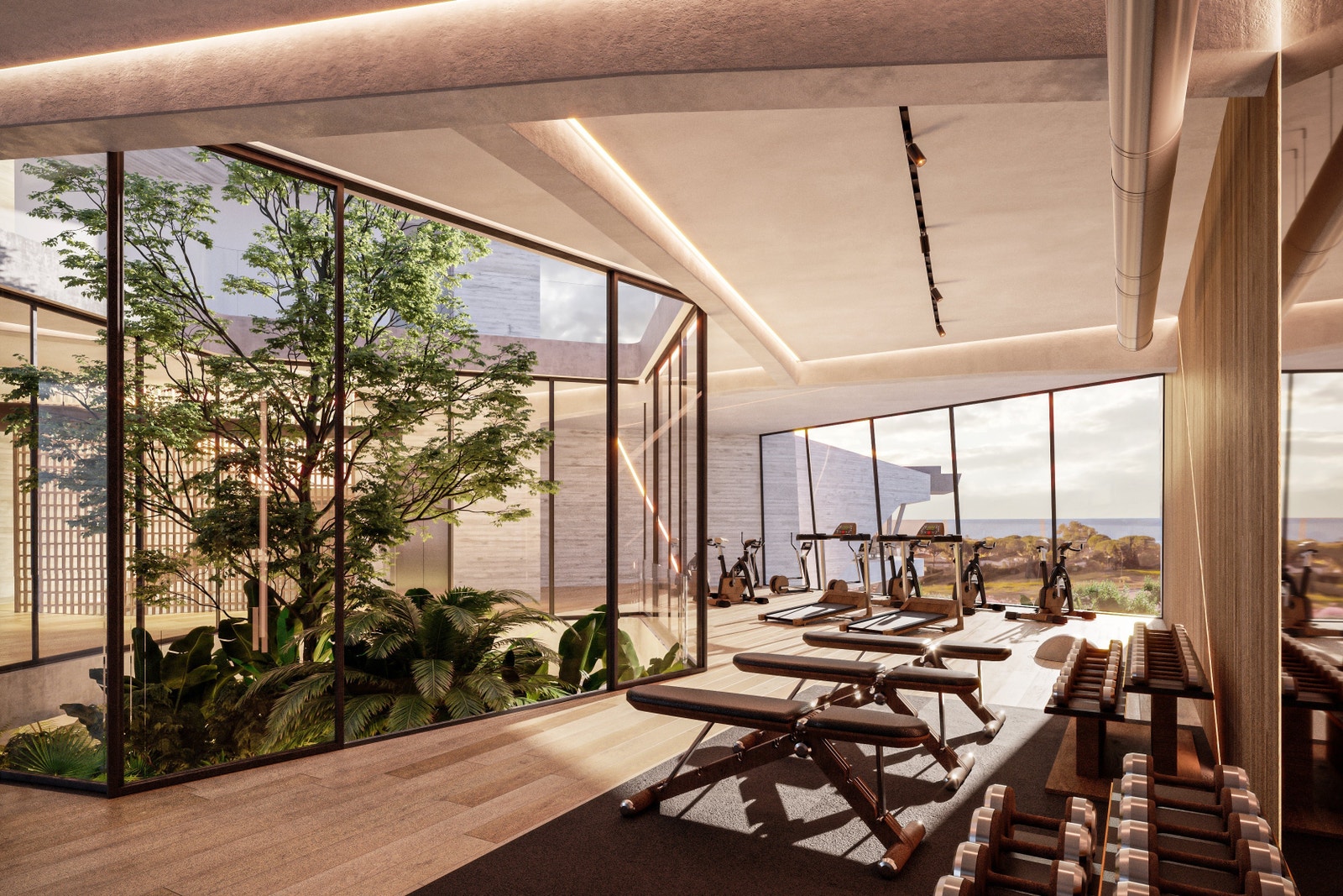 Moderne treningssenter Galleribilde