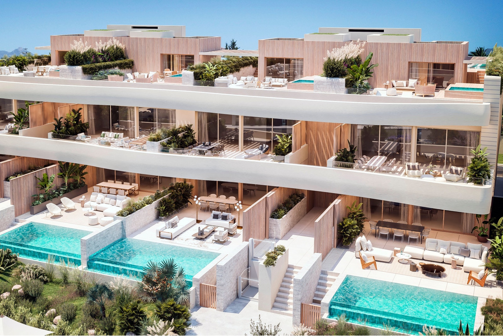 Moderne leiligheter Galleribilde