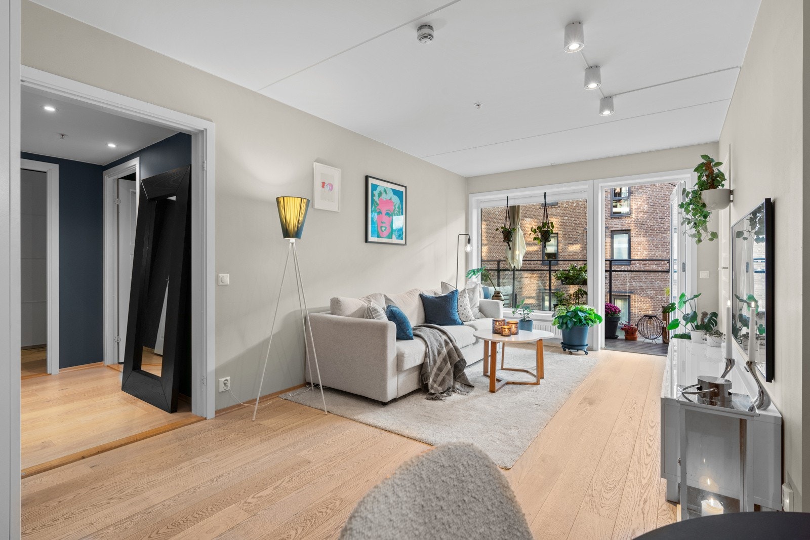 Leilighet har en arealeffektiv og smart planløsning Galleribilde