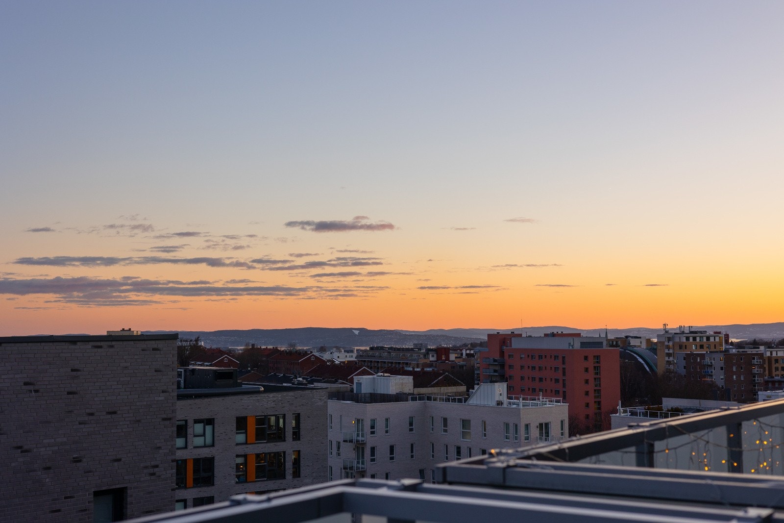 Nydelig solnedgang. Galleribilde