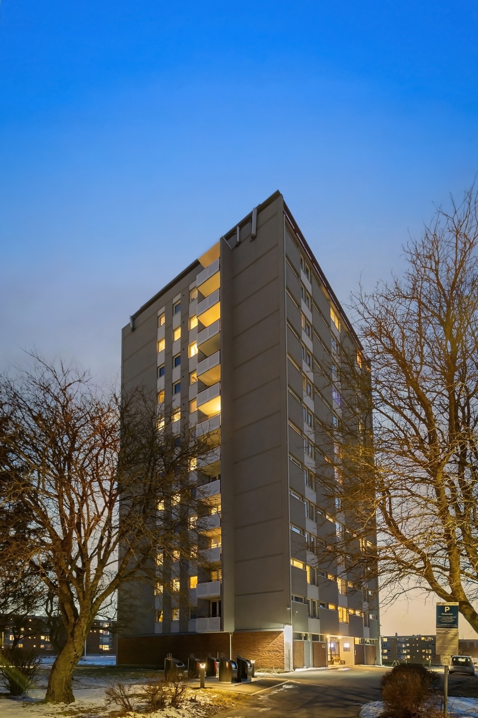 Fasade Rugveien 40. Galleribilde