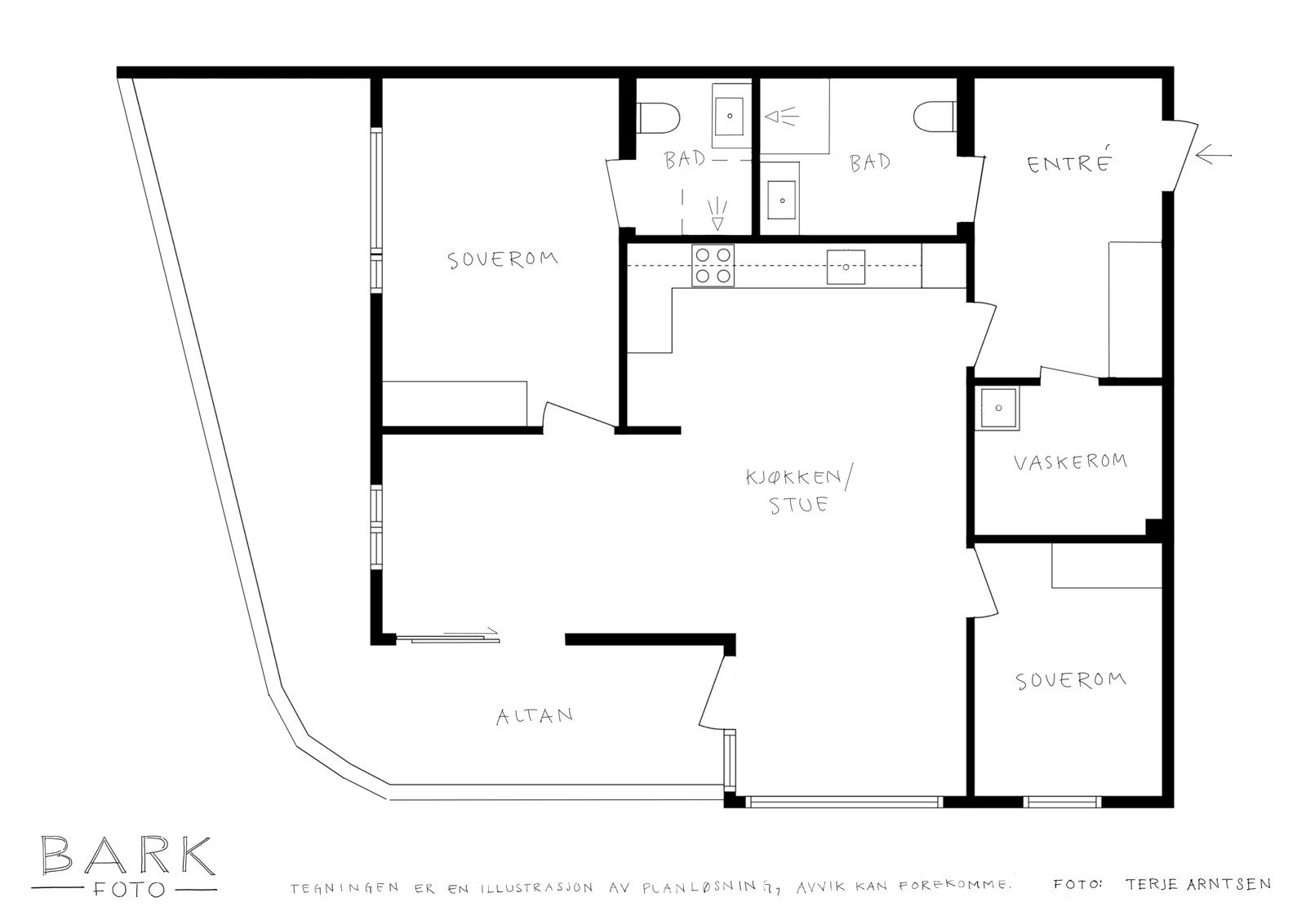 Planløsning 3. etasje Galleribilde