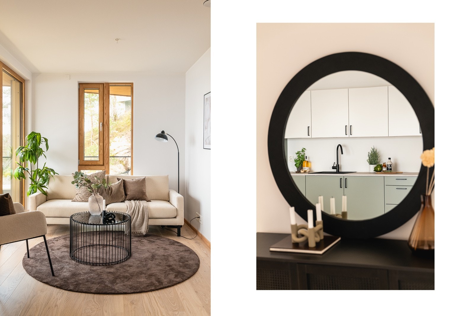 Vi tar oss inn igjen i leiligheten Galleribilde