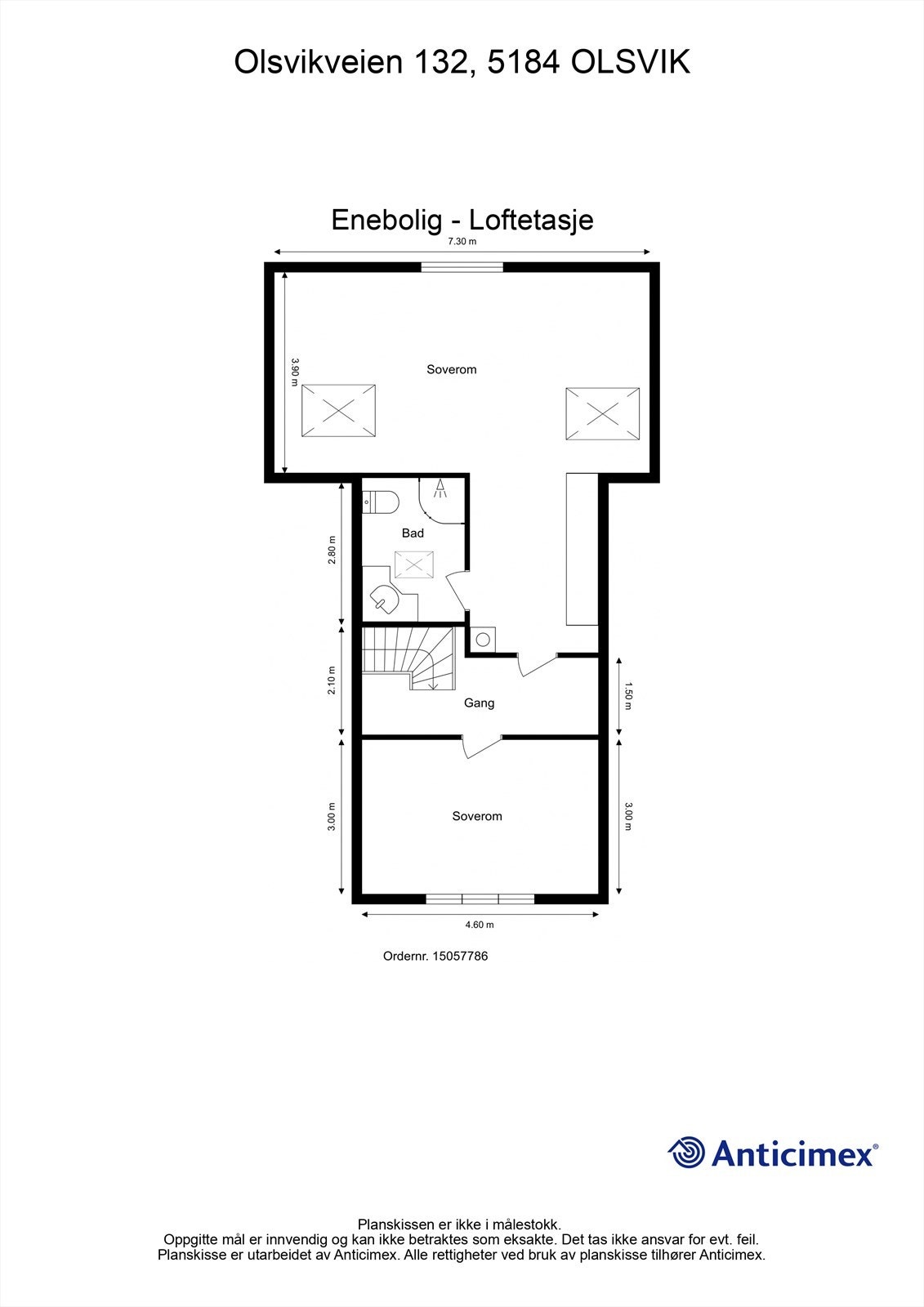 Plantegning etasje 2 Galleribilde