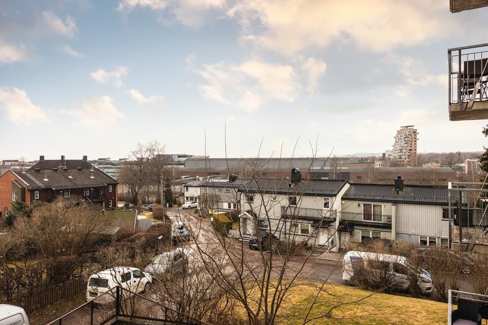 Utsikt fra balkong. Galleribilde