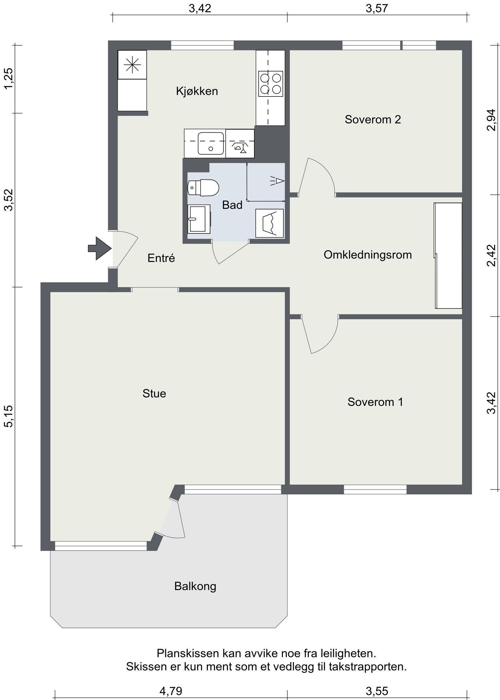 Plantegning Galleribilde