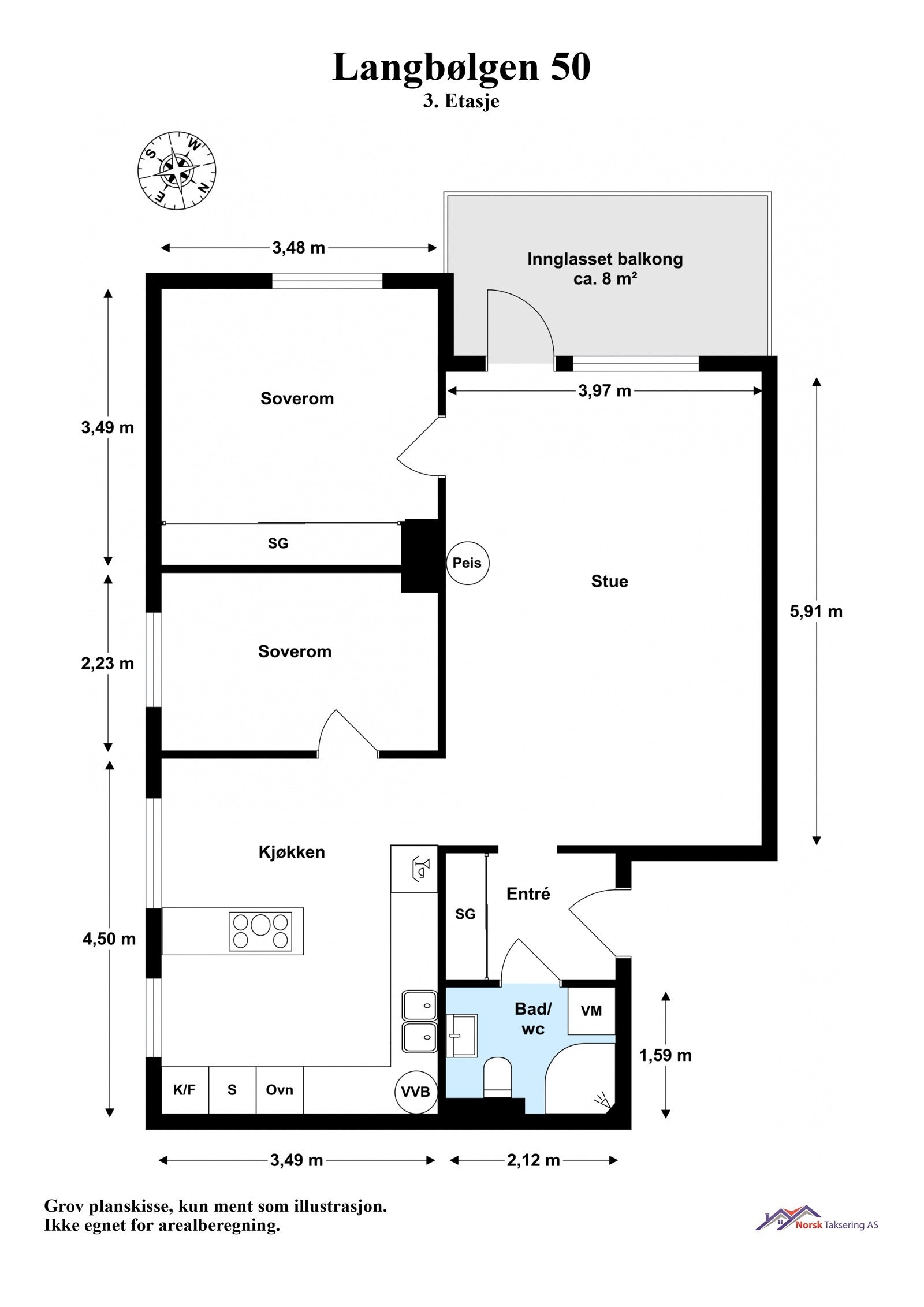 Planskisse Galleribilde