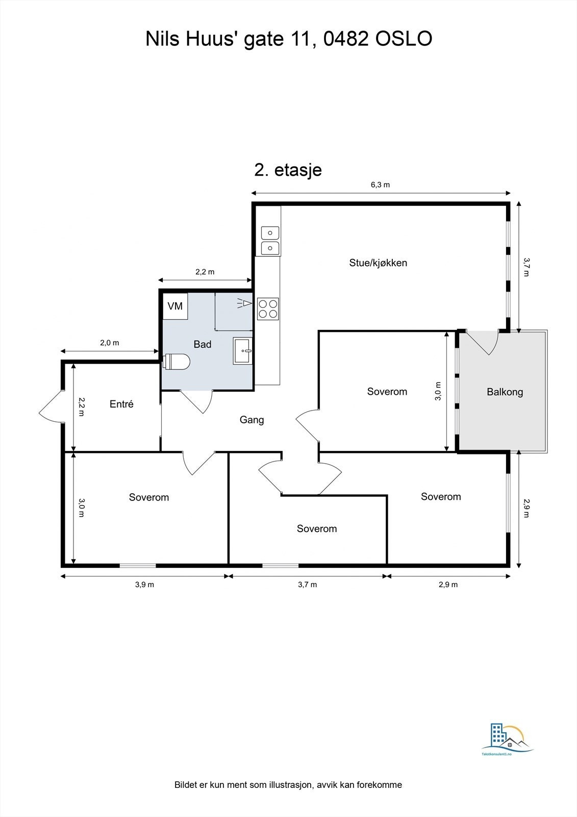 Plantegning Galleribilde