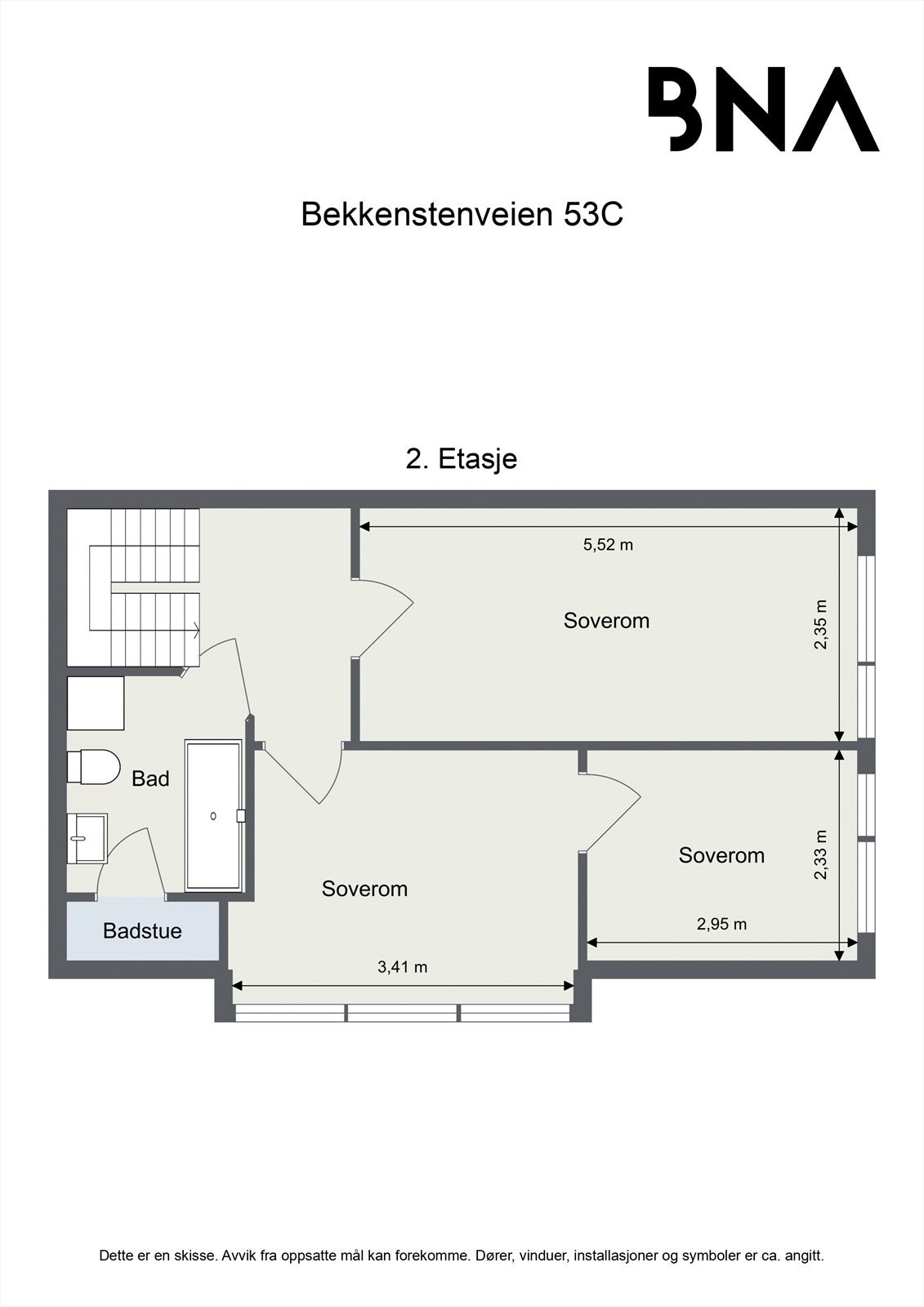 Plantegning - 2. etasje Galleribilde