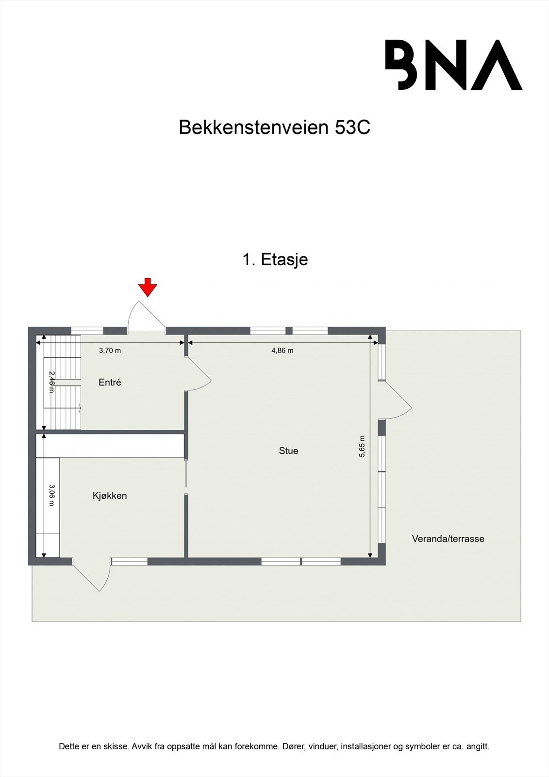 Plantegning - 1. etasje Galleribilde