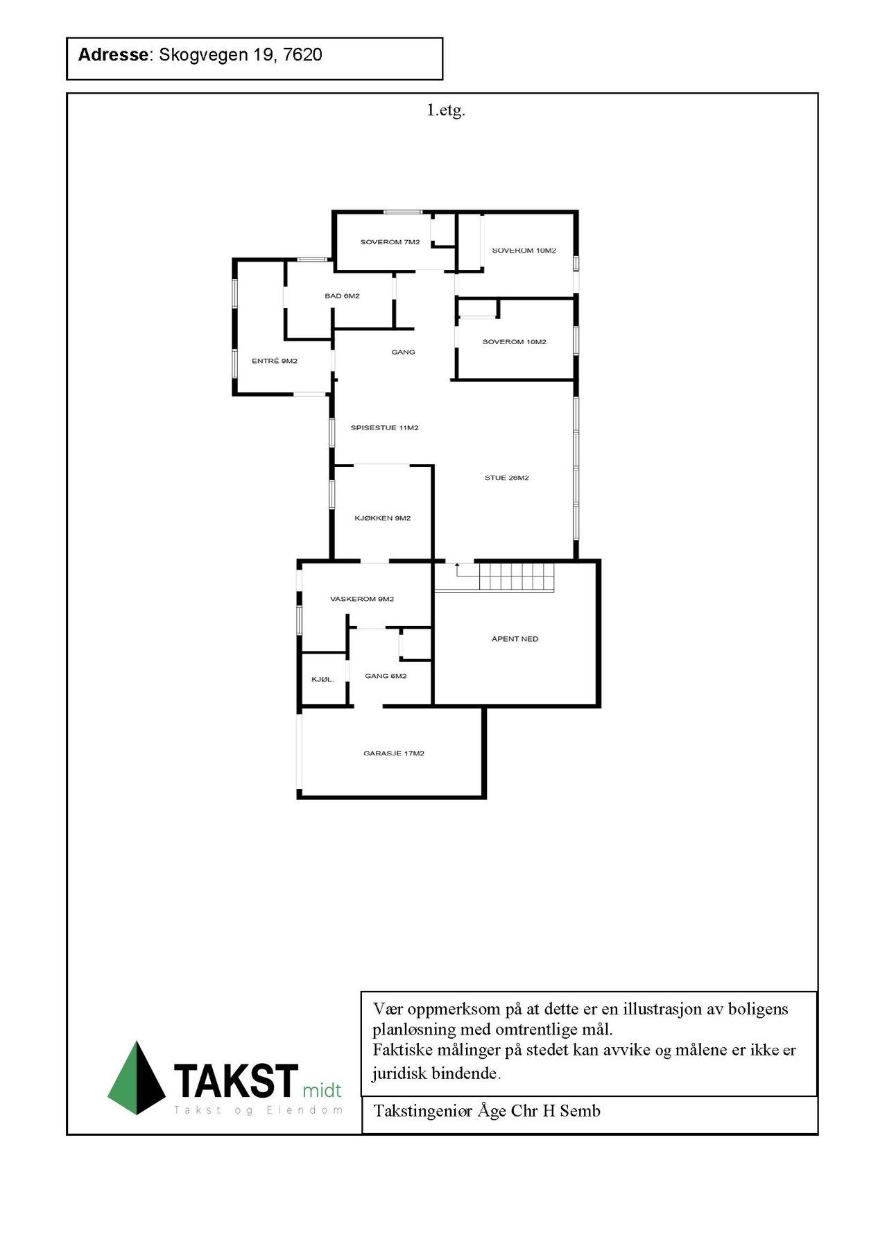 Planskisse 1.Etasje Galleribilde