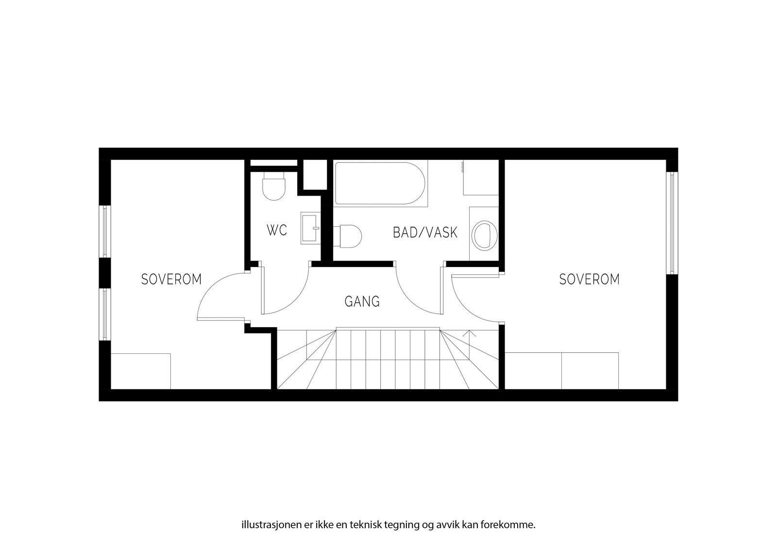 Plantegning 2.etg. Galleribilde